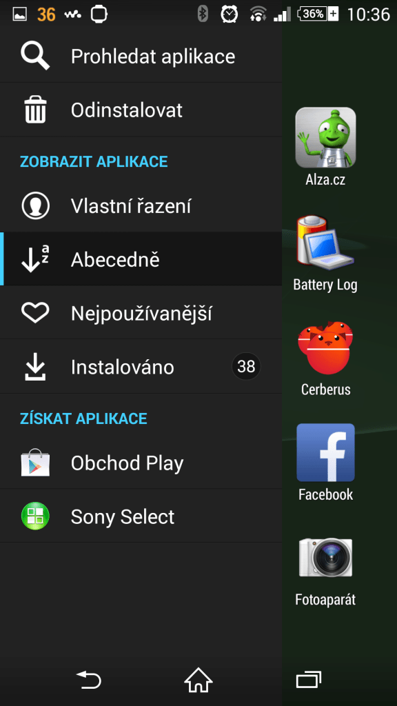 sony xperia z3 prostredi systemu android 4 4 4 8
