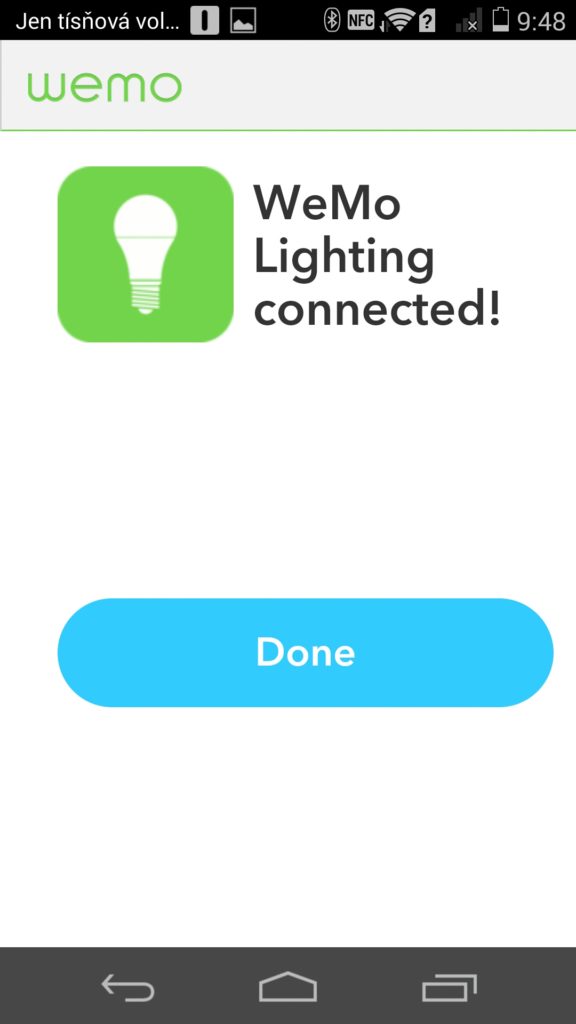 Belkin WEMO Smart LED Bulbs Aplikace 1
