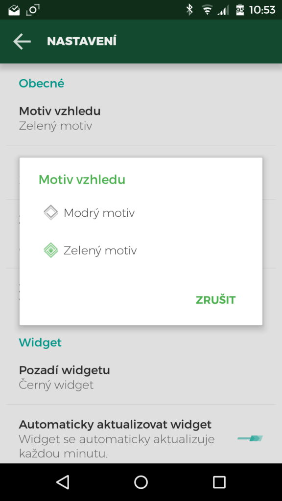 MHD Tabule Screenshot aplikace 9