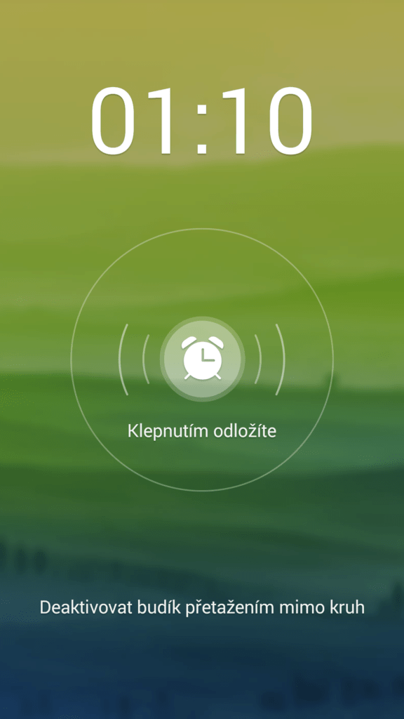 Oppo R7 budík