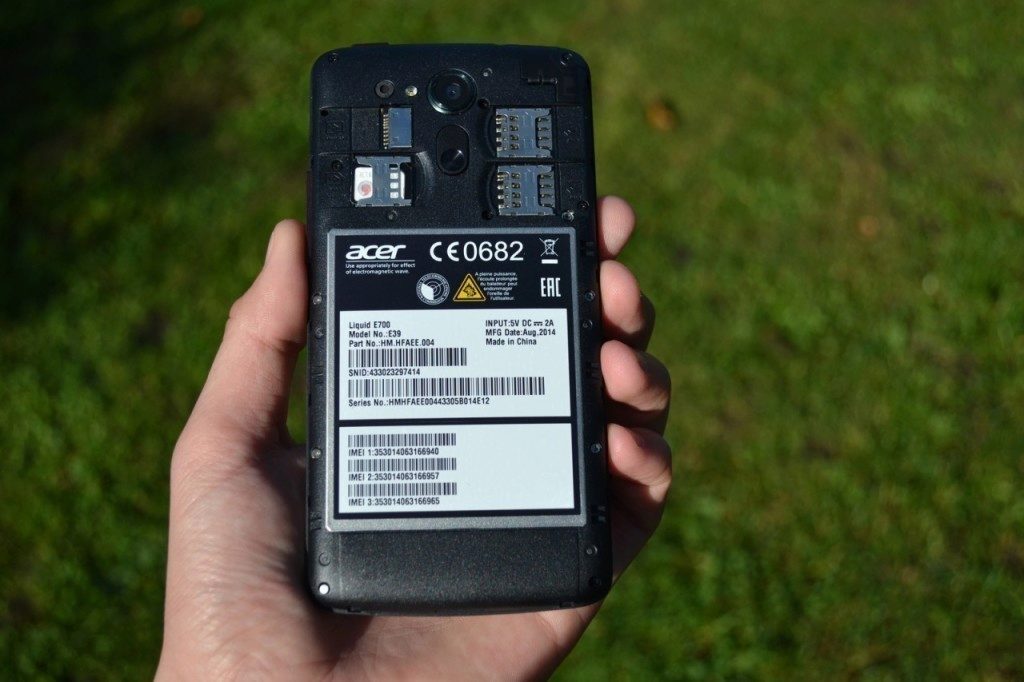 acer liquid e700 zadni strana bez krytu