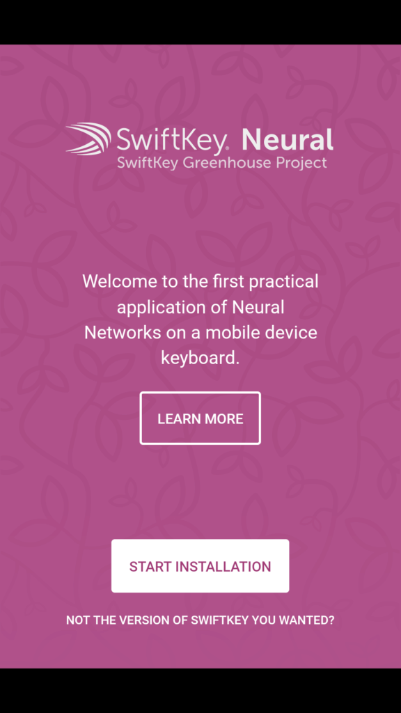 swiftkey neural aplha klávesnice