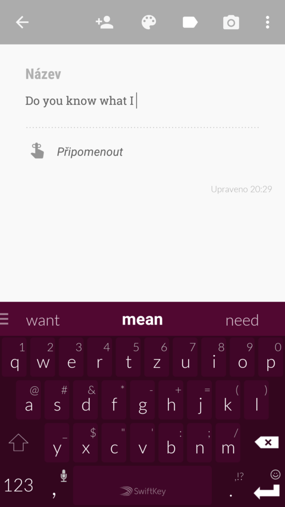 swiftkey neural klávesnice