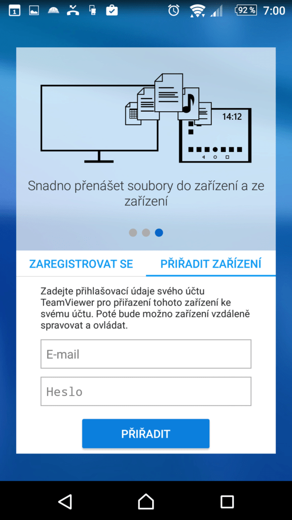 Možnosti aplikace