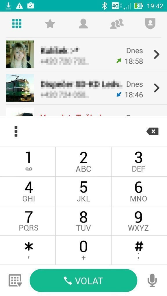 Asus ZenFone 2 Laser dialer