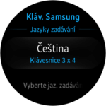 Samsung Gear S2 nastavení zadávání 2