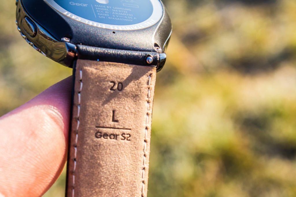 Samsung Gear S2 velikost pásku