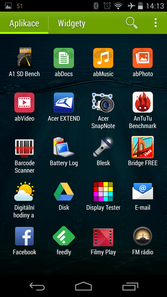acer liquid jade prostredi systemu android 4 4 2 4
