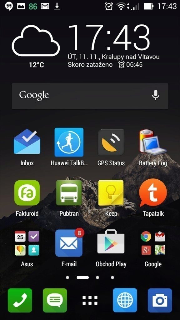 asus zenfone 5 prostredi systemu android 4 3 3