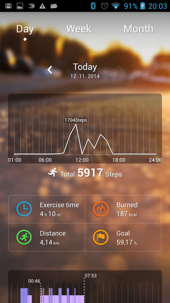 huawei talkband b1 statistiky 2