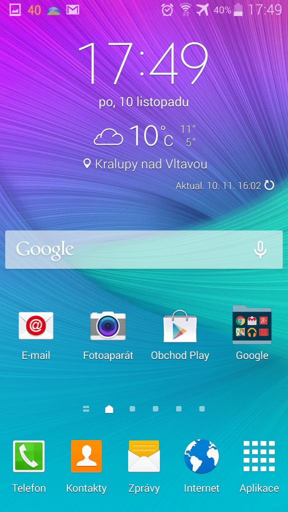 samsung galaxy note 4 prostredi systemu android 4 4 4 4