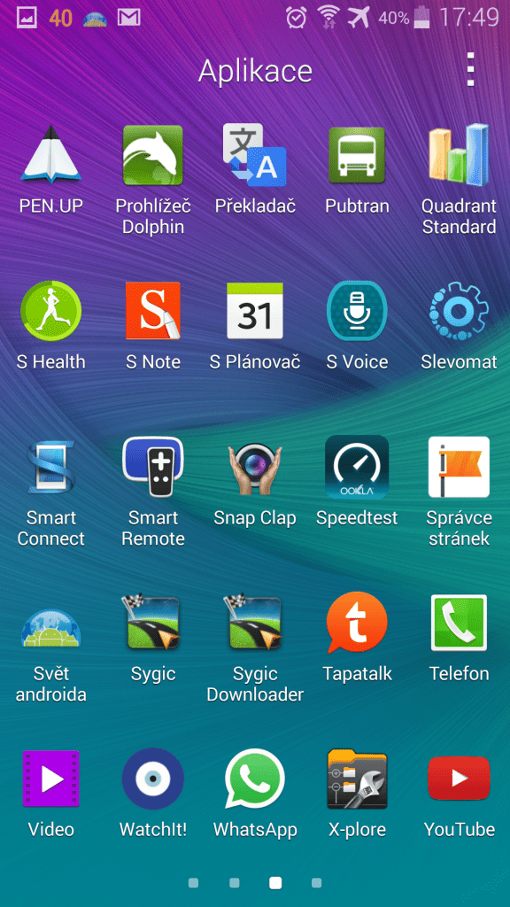 samsung galaxy note 4 prostredi systemu android 4 4 4 5