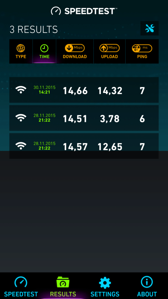 speedtest ookla android aplikace měření internetu 3
