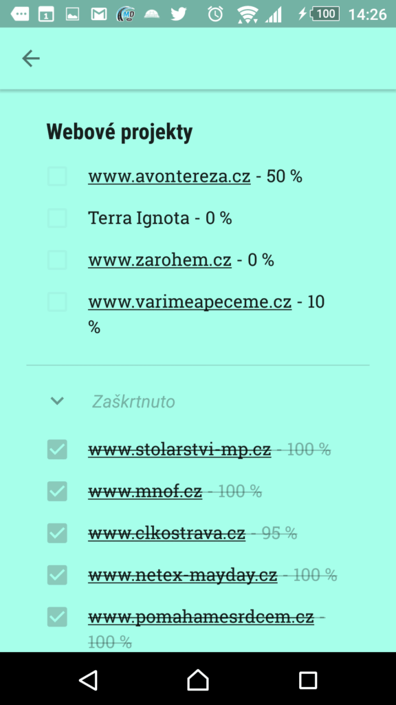 Poznámky a seznamy Google Keep