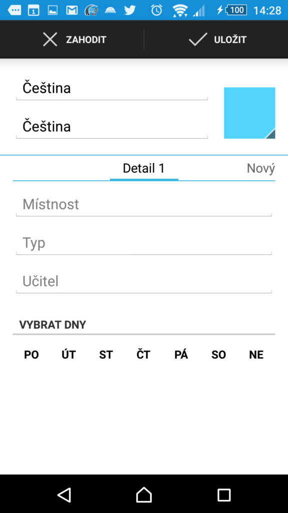 Timetable