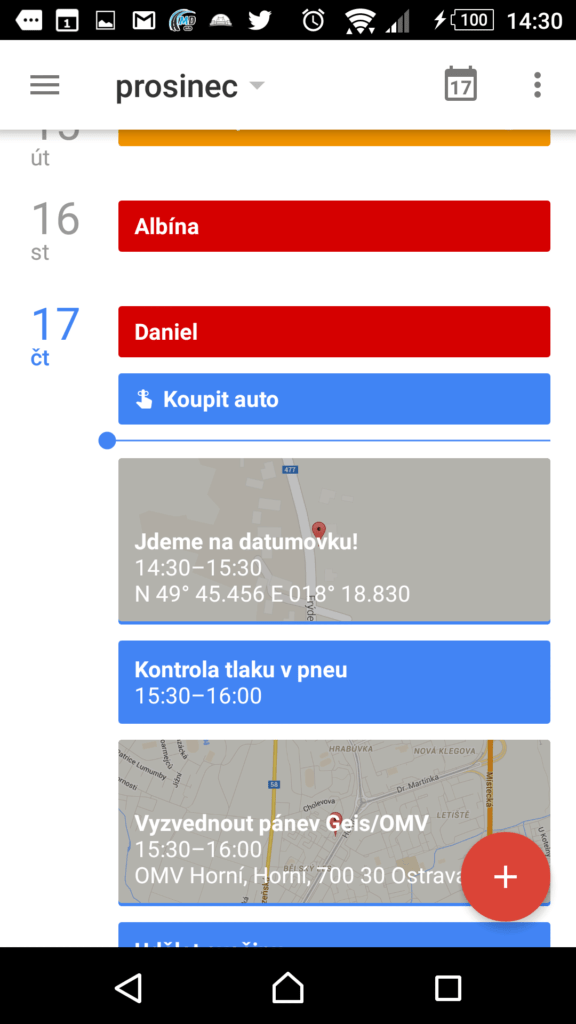 Kalendář Google