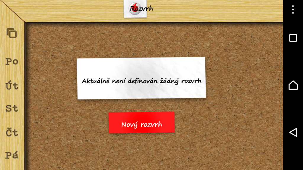 Školní rozvrh