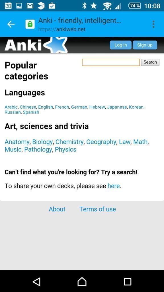 AnkiDroid kartičky