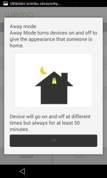 Belkin Wemo Switch -  away mode