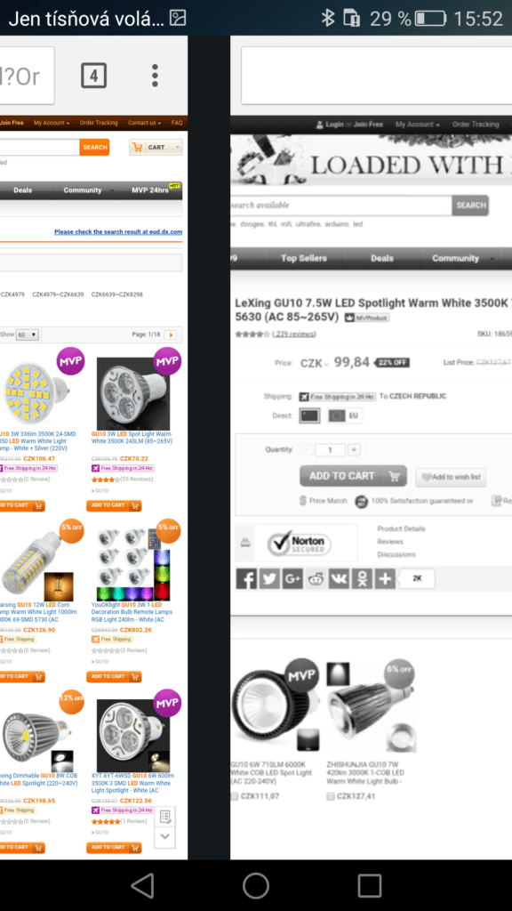 Google Chrome přesun mezi kartami 1