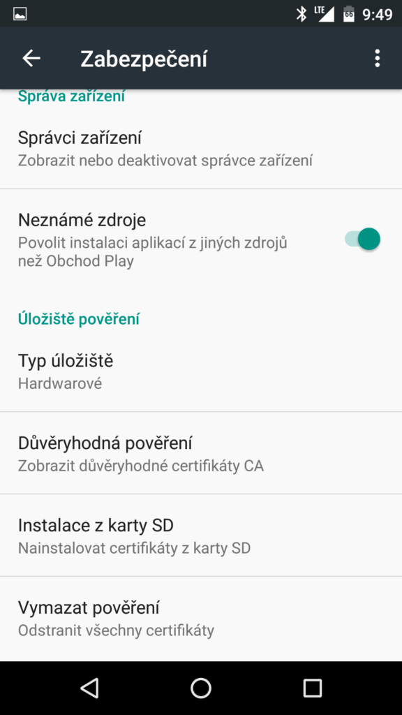 Jak nainstalovat nekompatibilní aplikaci neznámé zdroje 2