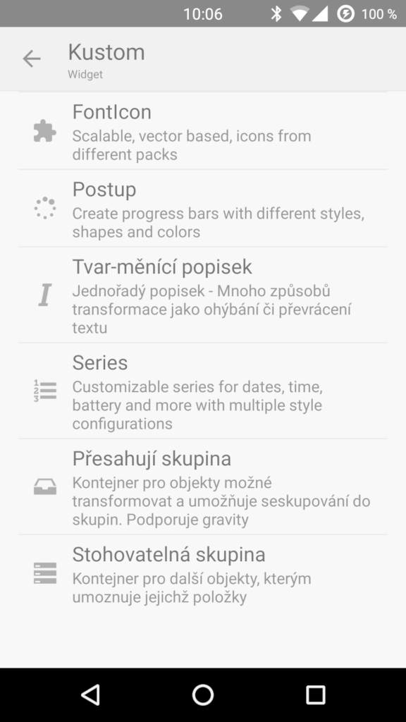 KWGT tvorba vlastních widgetů 13