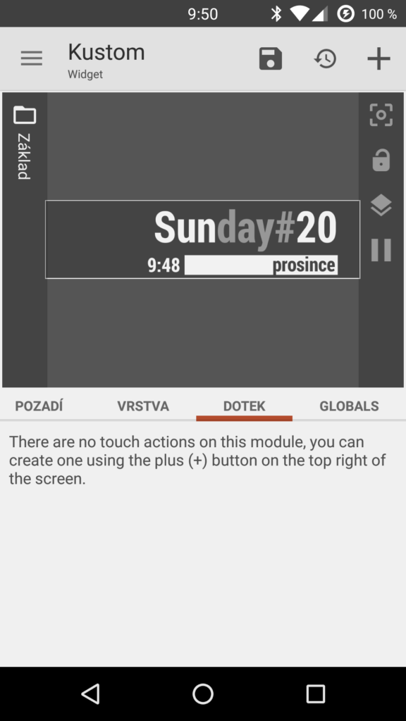 KWGT tvorba vlastních widgetů 7