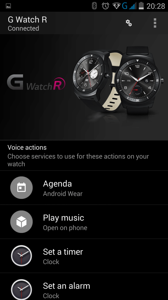 LG G Watch R párování s telefonem 1