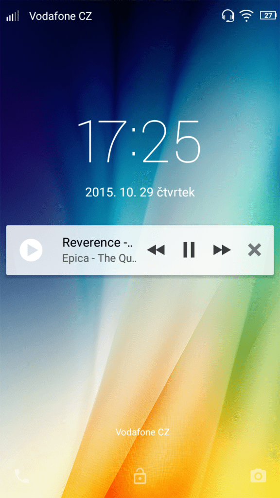 Lenovo Vibe P1m lockscreen