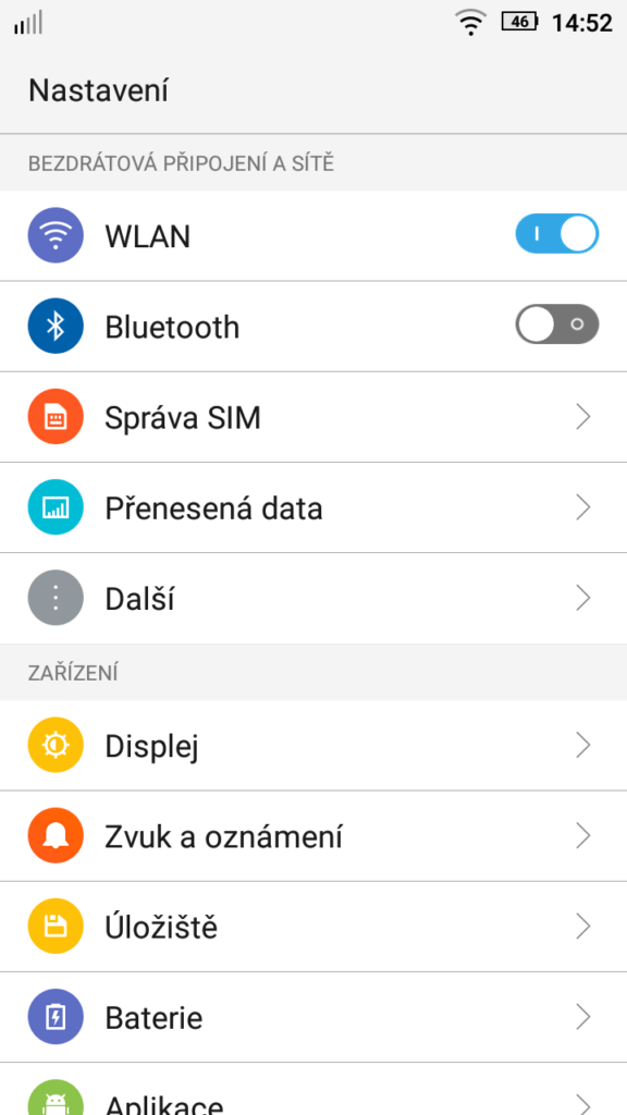 Lenovo Vibe P1m nastavení 1