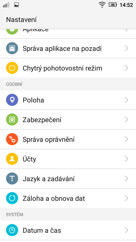 Lenovo Vibe P1m nastavení 2