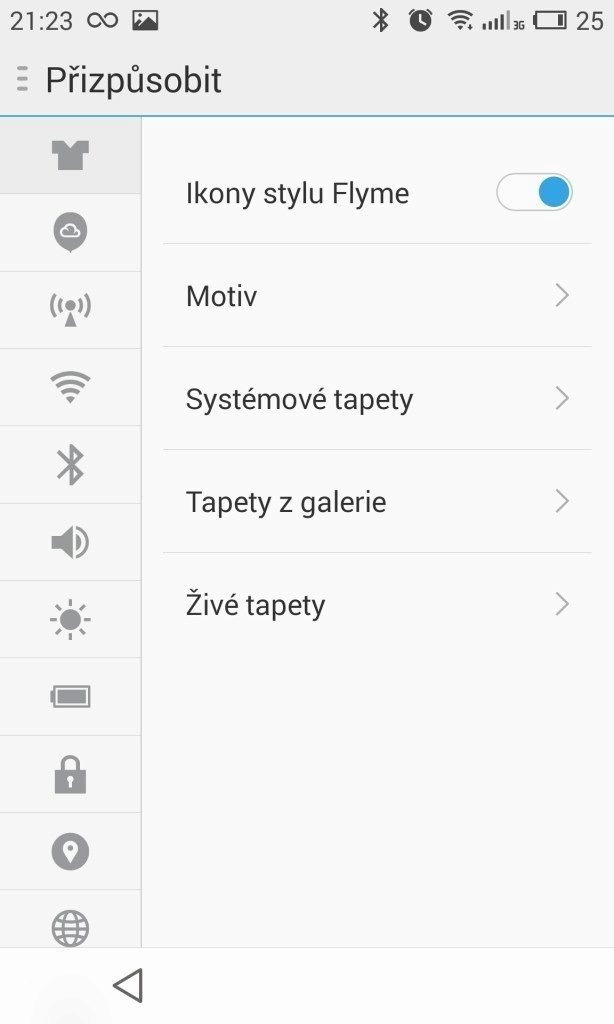 Meizu MX4 prostředí systému Flyme OS 4 7