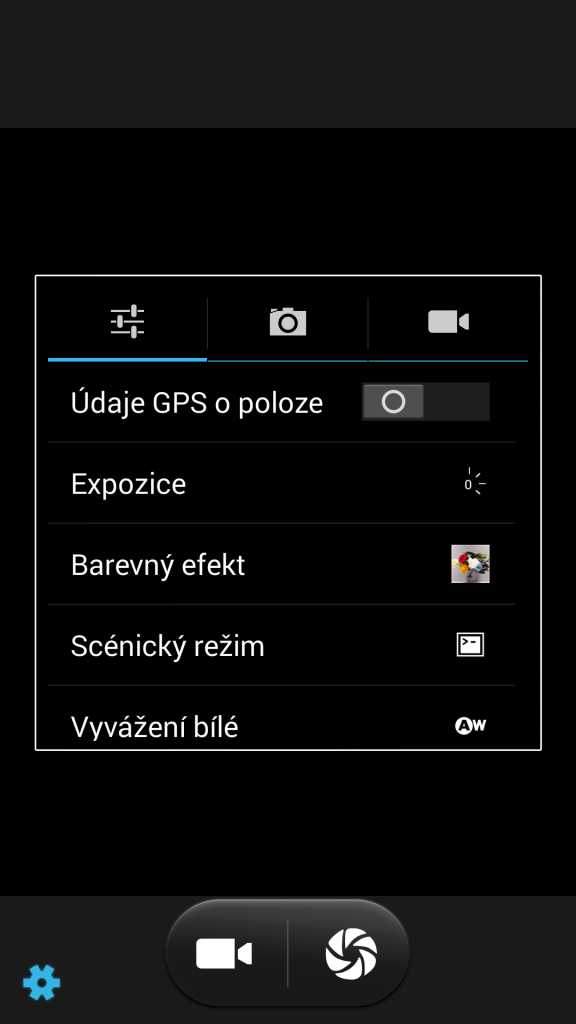 Prestigio Grace aplikace fotoaparátu 3