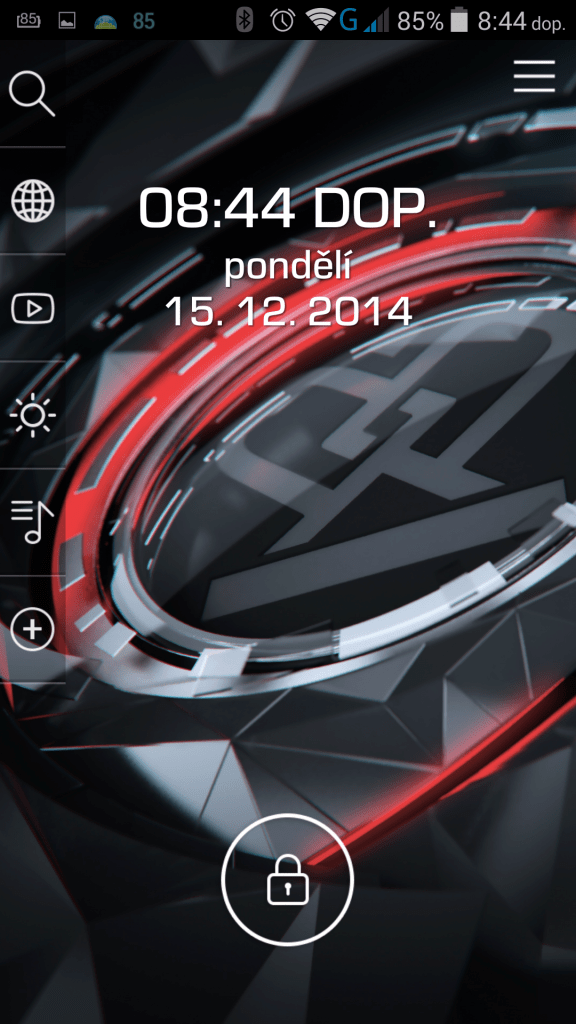 Prestigio Grace prostředí systému Android 4.4.2 2