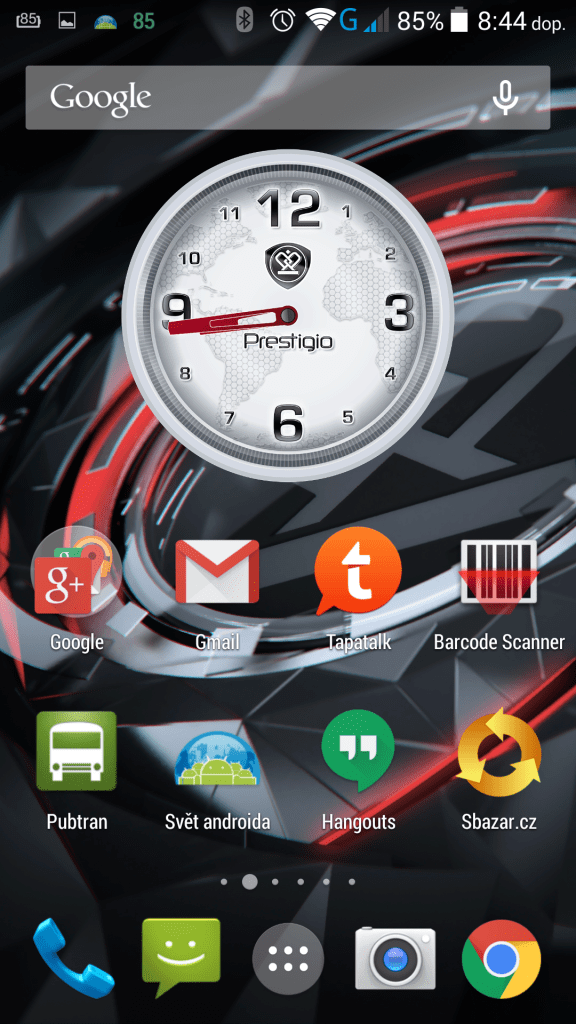 Prestigio Grace prostředí systému Android 4.4.2 3