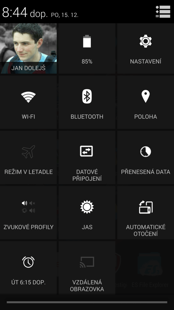 Prestigio Grace prostředí systému Android 4.4.2 6