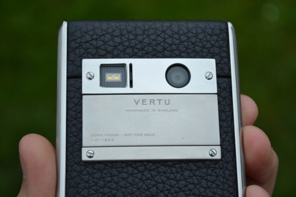 Vertu Aster fotoaparát štítek 2