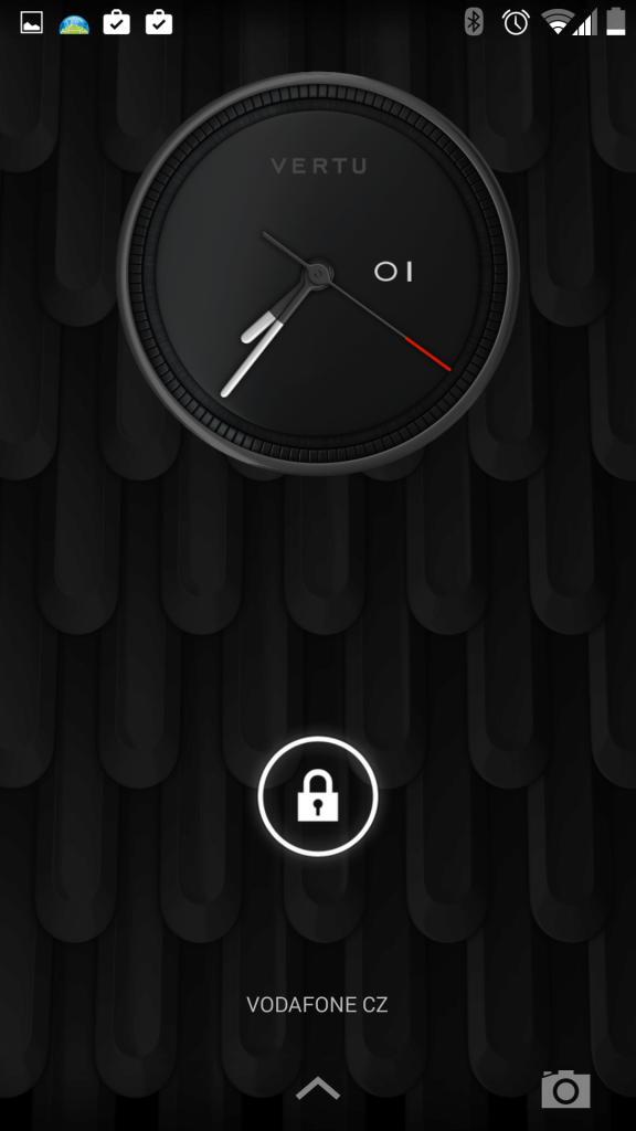 Vertu Aster prostředí systému Android 1