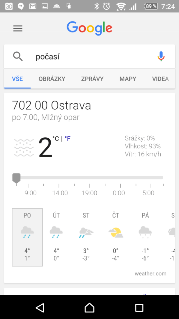 Dosavadní vzhled karty ve vyhledávání je spíše sterilní