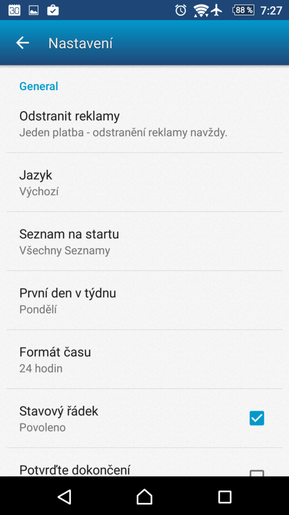 Seznam úkolů