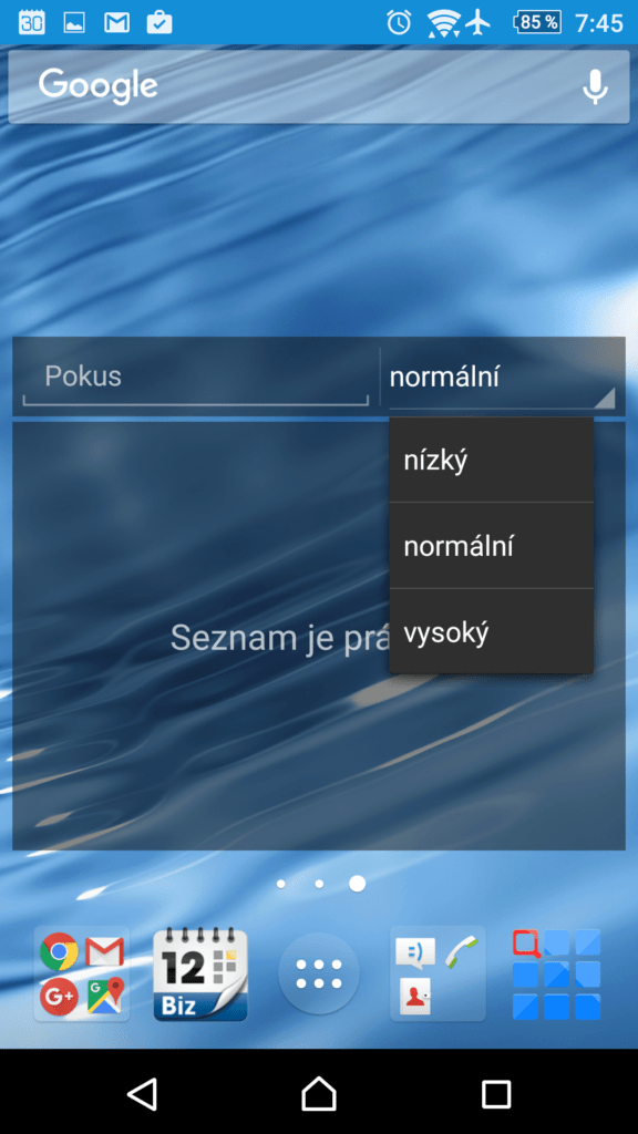 Poznámky na plochu