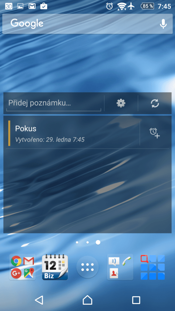 Poznámky na plochu