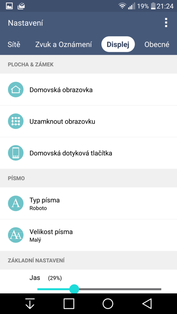 LG G3 oficiální update Marshmallow screenshoty 15