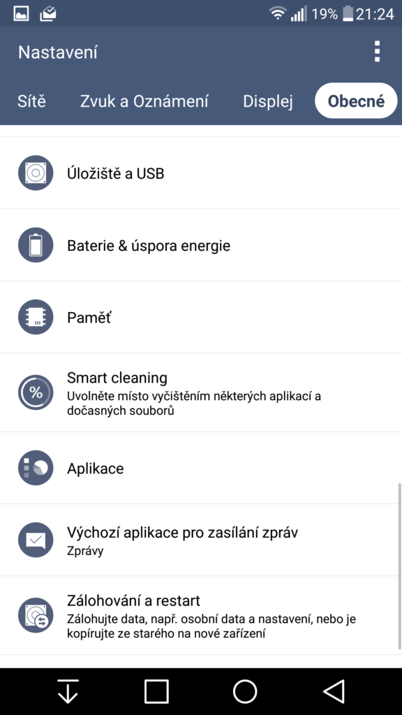 LG G3 oficiální update Marshmallow screenshoty 16