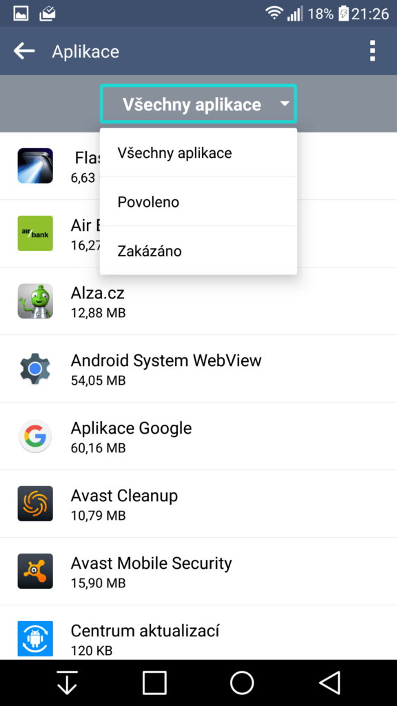 LG G3 oficiální update Marshmallow screenshoty 18