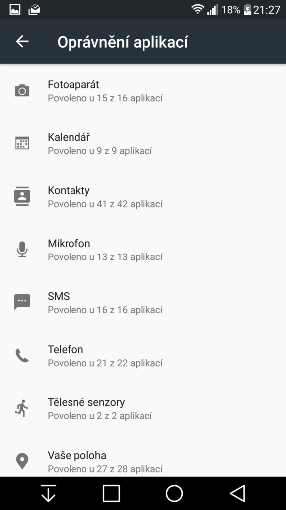 LG G3 oficiální update Marshmallow screenshoty 19