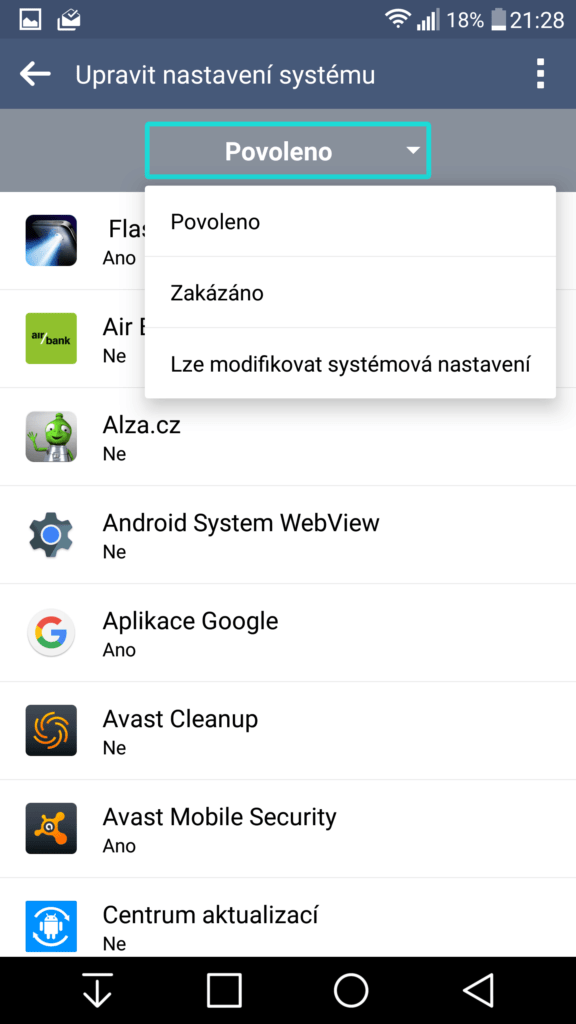 LG G3 oficiální update Marshmallow screenshoty 21
