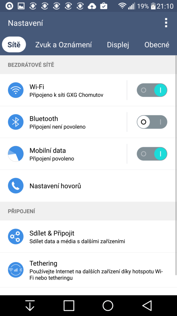 LG G3 oficiální update Marshmallow screenshoty 3