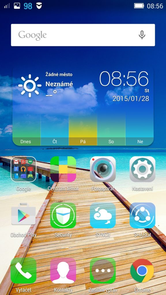 Lenovo Vibe X2 prostředí systému Android 4.4.2 2