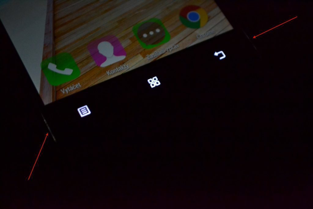 Lenovo Vibe X2 prosvicující tlačítka